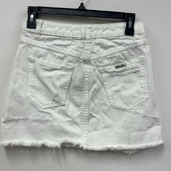 Rolla’s Claudia White Denim Skirt sz 25 - Picture 7 of 9